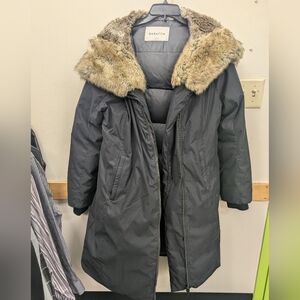 St Moritz Babaton Goose Down Parka with Faux Fur Trim